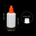 thumbnail image 2 of PE 50ml Liquid Dropper Bottle Eye Dropper Container with Cap, Orange 20 Pack, 2 of 5