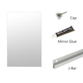 thumbnail image 3 of 48" x 32" Home Gym Mirror Wall Mounted - Large Full Length Workout Mirror for Fitness, Yoga, Dance, Gymnastics with Flat Polished Edge, 3 of 6