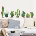 thumbnail image 1 of Gwong Decoración hogareña 2pcs / fijaron etiqueta de la pared decorativa respetuoso con el medio ambiente PVC Cactus Plant Fondos de pantalla para el hogar Gwong 21060661, 1 of 6