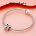 thumbnail image 4 of NINGAN Sparkling S925 Clear Pave Number 21 Bead Charm for Women Moment Charm Bracelet, 4 of 6