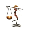 thumbnail image 1 of Inspired Tea Light Candle Holder with Metal Art Girl Figure, 1 of 10