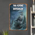 thumbnail image 3 of Placa Metal Vintage Flying Dutchman Pintura Hierro Rectangular Artística 20x30cm, 3 of 9