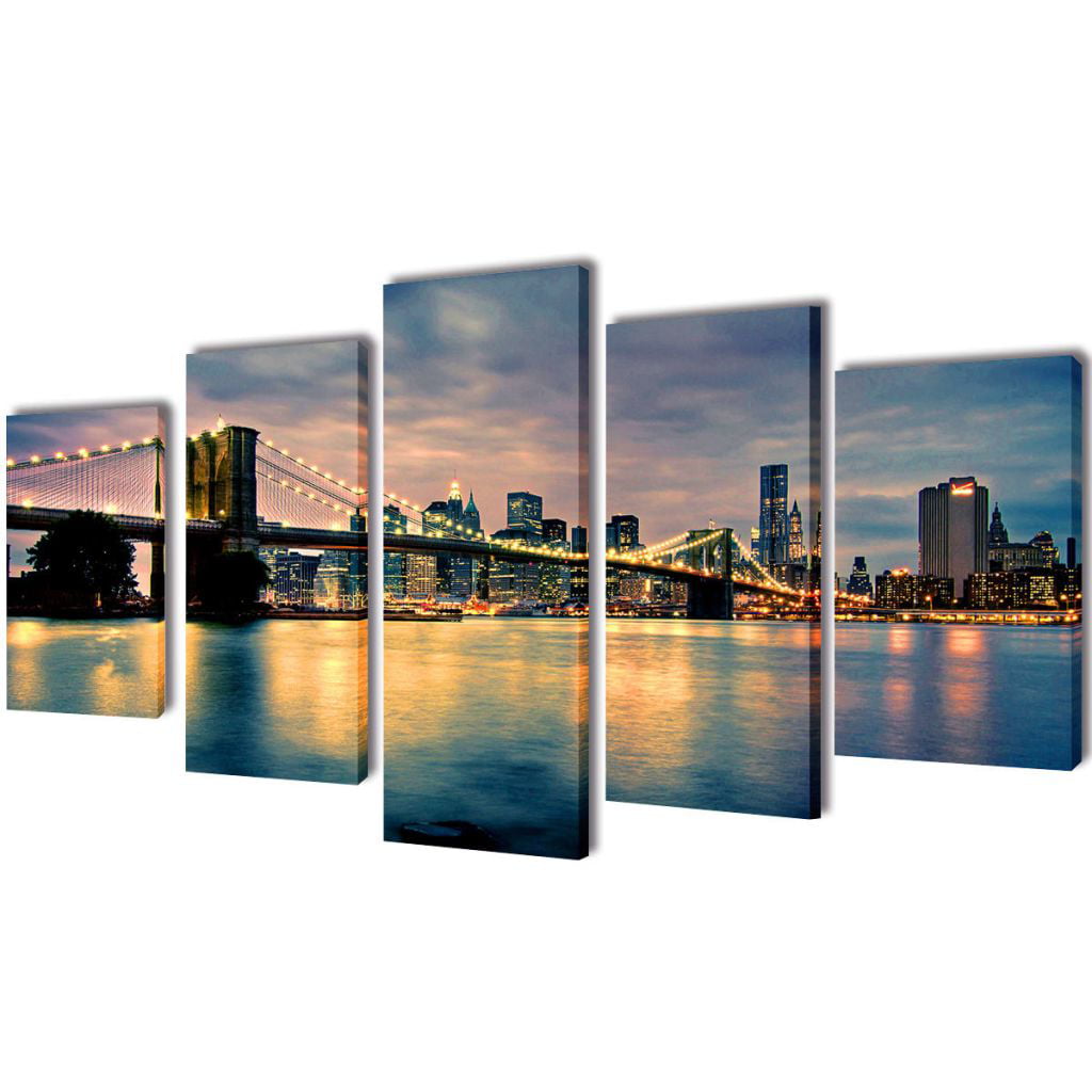 Details about   NIGHT VIEW  OF  THE RIVER PICTURE LANDSCAPE  PRINT ON FRAMED CANVAS WALL ART 