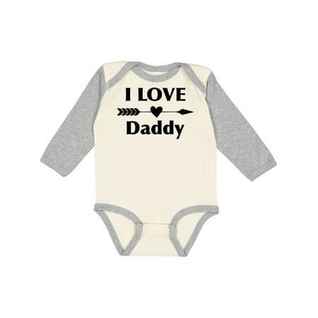 

Inktastic I Love Daddy Boys or Girls Long Sleeve Baby Bodysuit