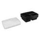 thumbnail image 4 of Contenedores de plástico desechables para comida, contenedores preparación comida con tapa, cajas de embalaje de alimentos, cajas para llevar comida con tapas, 10 Uds., 4 of 5