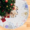 thumbnail image 5 of FMSHPON Easter Eggs Xmas Christmas Tree Skirt Stand Mat for Holiday Party Decoration Indoor Outdoor 48 inches, 5 of 6