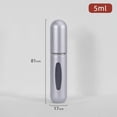 thumbnail image 1 of 2pcs(blue+silver) 5ml Perfume Spray Bottle Empty Refillable Mini Portable Travel Perfume Atomizer Bottle Perfume Vials for Man & Woman, 1 of 5