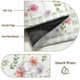 thumbnail image 6 of 2'x6' Rug Runners for Hallways Kitchen, Spring Floral Non Slip Entryway Beside Floor Carpet Runner, Pink Flowers Sage Green Plaid Pastoral Washable Laundry Room Bedroom Throw Rugs Mat for Family Pet, 6 of 8