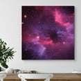 thumbnail image 3 of wall26 Canvas Print Wall Art Pink &amp; Purple Galaxy with Stars Astronomy &amp; Space Sky Digital Art Modern Art Global Scenic Colorful Multicolor for Living Room, Bedroom, Office - 24"x24&quot, 3 of 5