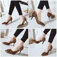 thumbnail image 3 of 1 par de zapatos de tacón de tacón con estampado de leopardo zapatos de tacón alto zapatos de tacón alto de punta de dedo, 3 of 5
