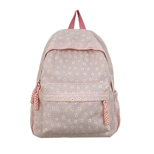 Mochila Escolar Wdftyju Floral para Adolescentes