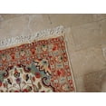 thumbnail image 4 of ahmedani Gorgeous Ivory Flower Medallion Rectangle Wool Silk Rug Hand Knotted Carpet Pair (3.3 x 2.1)', 4 of 8