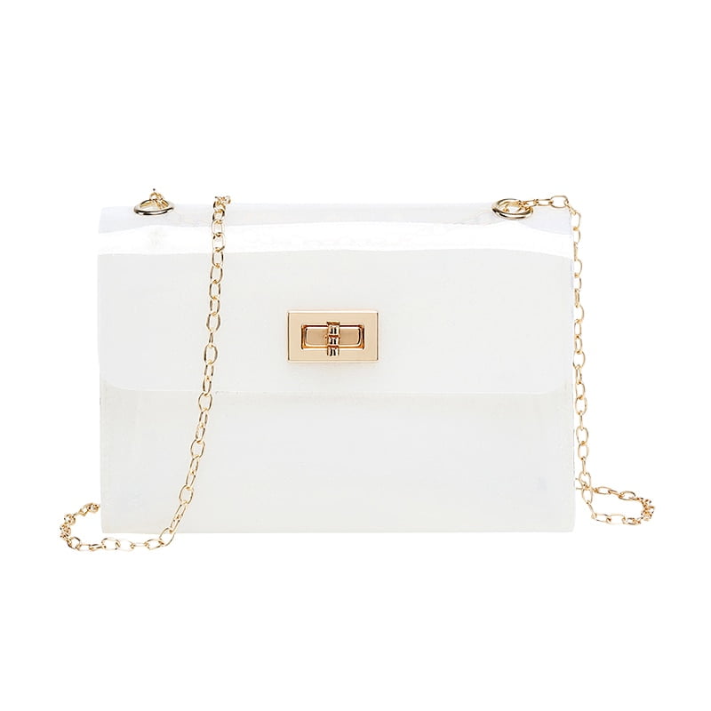 clear chain purse