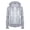 A-Light Gray1501, variant on XIAONU Women's Contrast Trim Hoodies Full Zip Drawstring Hoodie Casual Daily Jacket