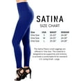 thumbnail image 2 of Satina Fleece Lined Leggings High Waist Compression Slimming Warm Opaque Tights (One Size, Blue ), 2 of 6