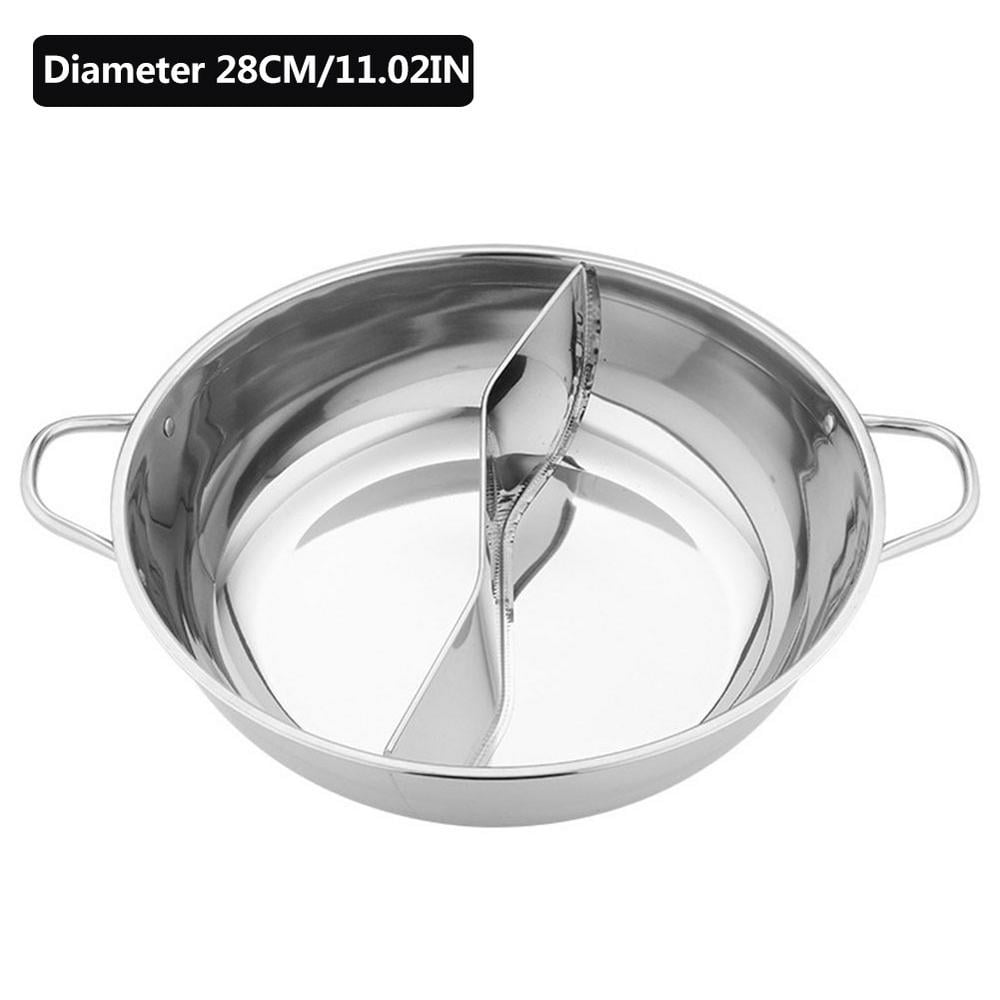 Hot Pot with Divider Stainless Steel Hotpot Pot for Kitchen Hot Pot
