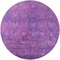 thumbnail image 1 of Ahgly Company Machine Washable Indoor Round Industrial Modern Tyrian Purple Area Rugs, 8' Round, 1 of 1