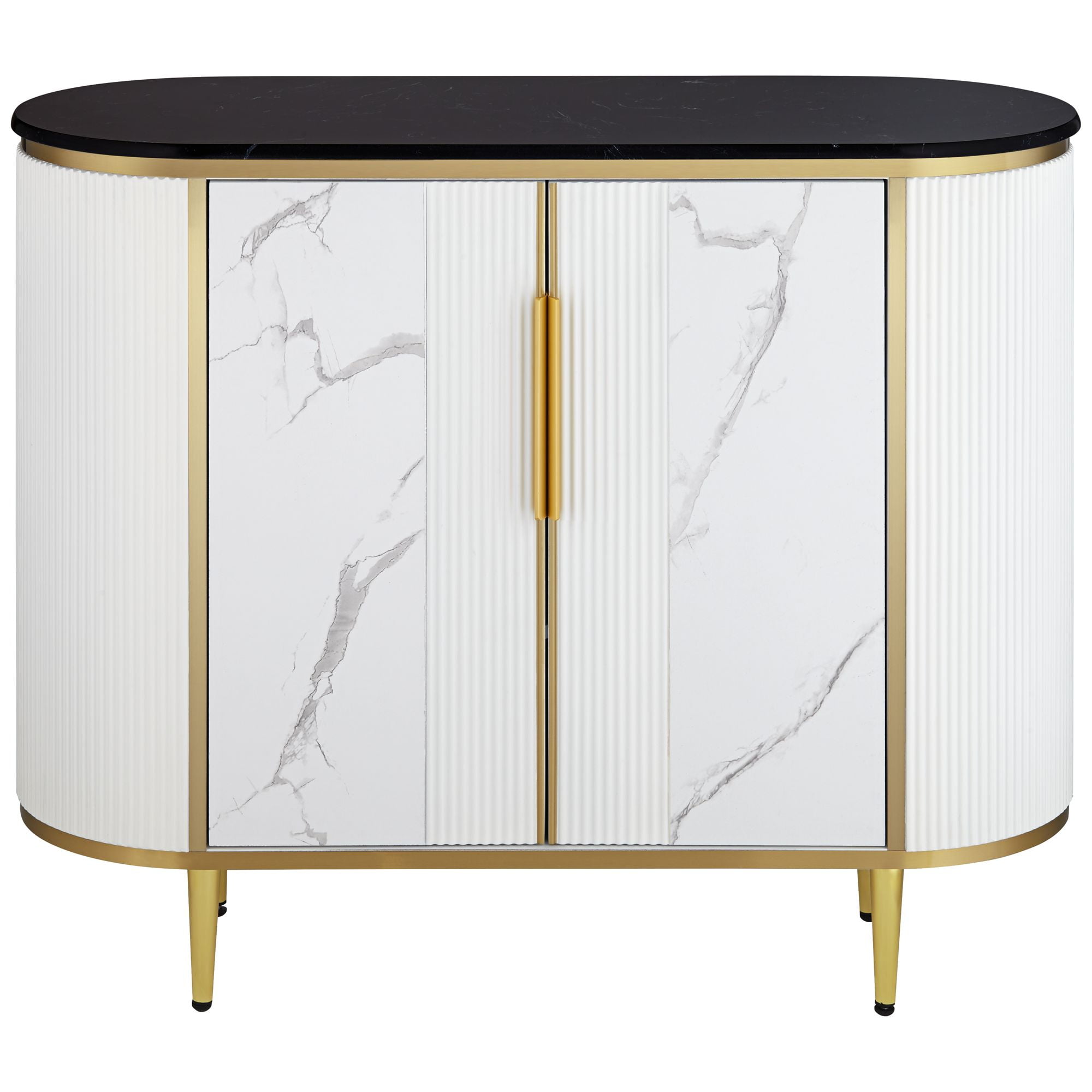55 Downing Street Jodie Modern White Oval Console Table 38 1