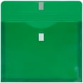 thumbnail image 2 of JAM Paper Plastic 3 Hole Punch Envelopes, 9 1/2 x 11 1/2, Green, 12/Pack, 2 of 4