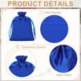 thumbnail image 3 of Uxcell Satin Drawstring Gift Bags for Jewelry, Candy, and Party Favors Dark Blue 4 x 6 Inch, 3 of 7