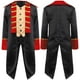 thumbnail image 3 of Disfraz de Halloween para niños y niñas, abrigo rojo británico, traje de Napoleón para niño, disfraz de Cosplay Colonial de la guerra revolucionaria, 3 of 5