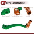 thumbnail image 3 of Folding Motorcycle Gear Shifter Lever for Kayo T6 Pedal Shift Lever Arm Aluminum Alloy Green Orange Silver Tone, 3 of 6