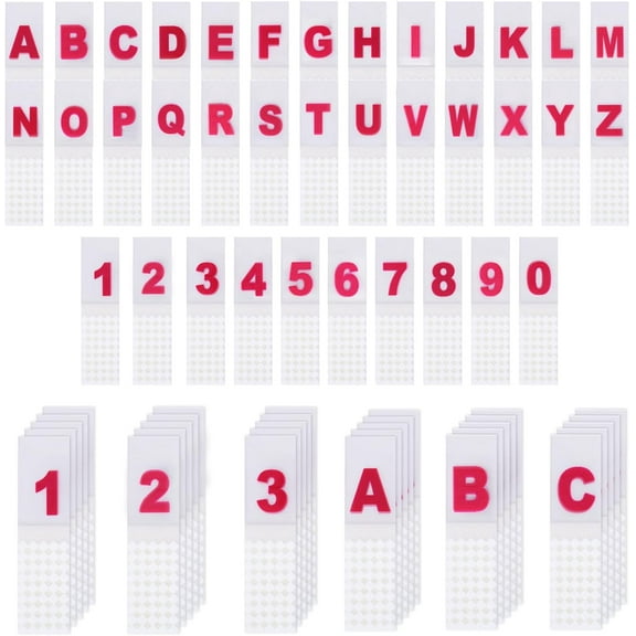 720pcs Alphabet Index Tabs and Numbers Index Tabs Self-Adhesive 0 to 9 and A to Z Sticky Page Tabs File Guides Page Markers