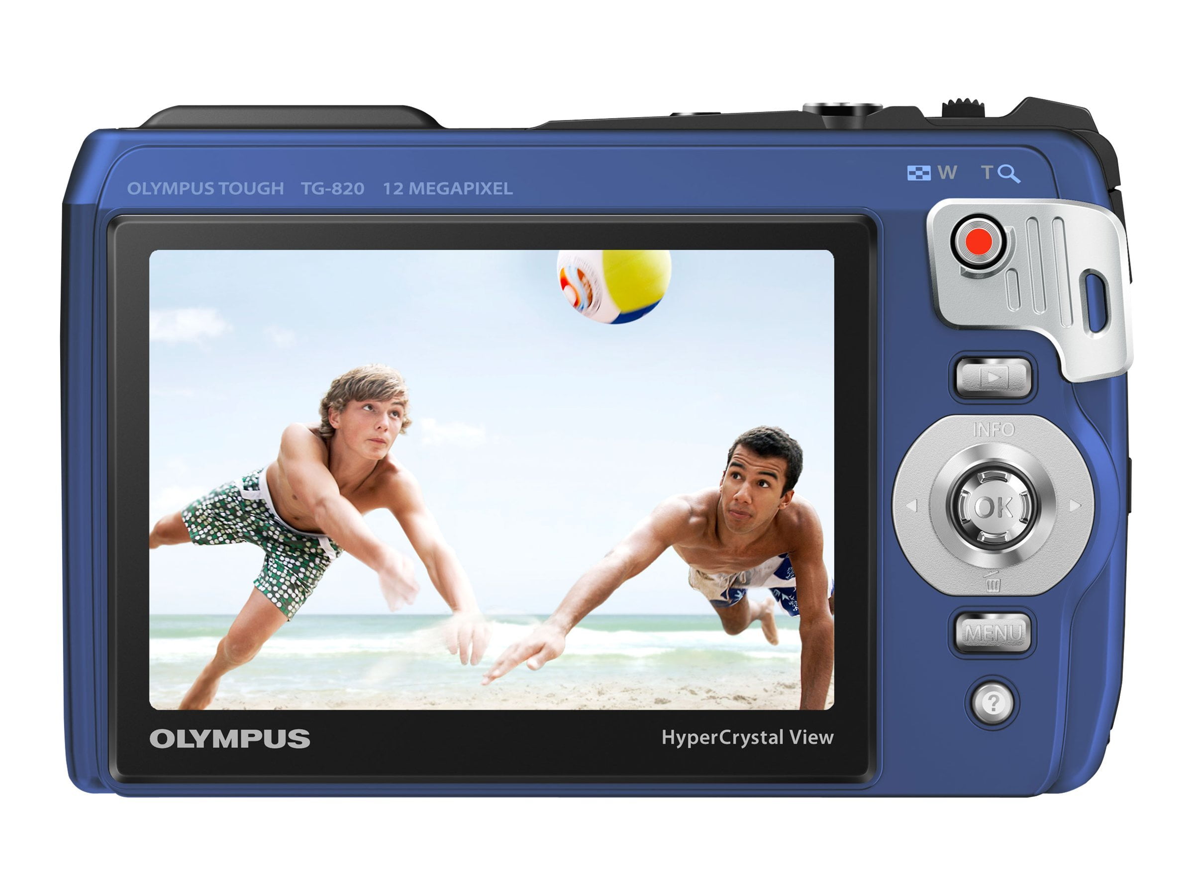 Olympus Tough TG-820 iHS - Digital camera - compact - 12.0 MP - 5x optical zoom 46.8 MB - underwater up to 30ft - blue