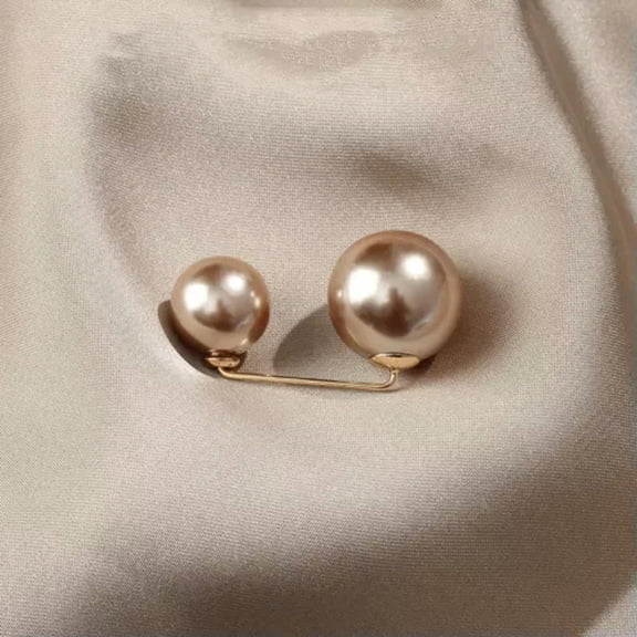 HOOUN Women's Stylish Brooches Delicate Waist Big Change Small Pearl Brooch Buckle-_-A