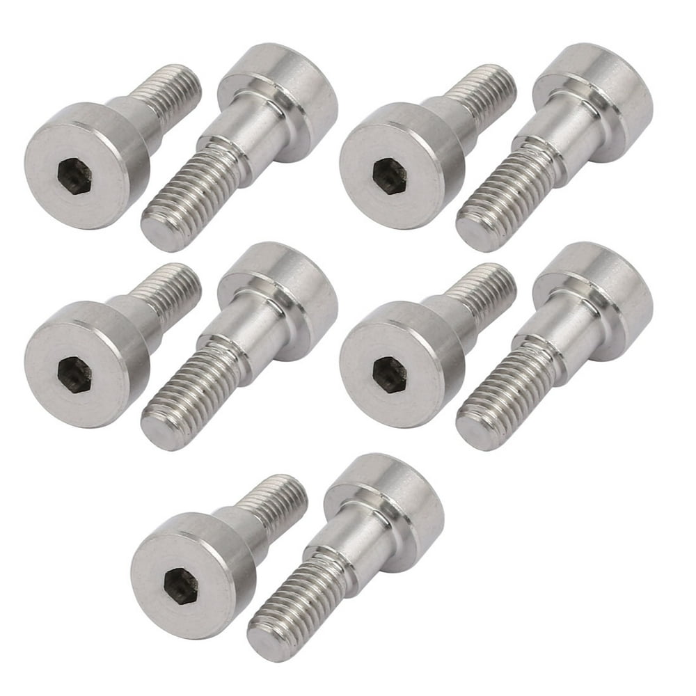 Uxcell M5 Thread Hex Socket Shoulder Bolt 6mm Shoulder Dia. 6mm Shoulder Length (10pack