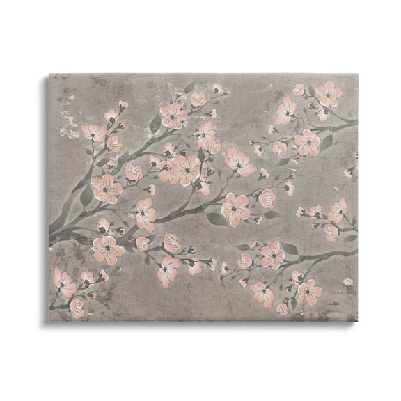 Stupell Industries Cherry Blossom Pattern Composition Graphic Art Gallery Wrapped Canvas Print Wall Art, Design by Diane Stimson