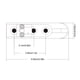 thumbnail image 3 of Puente de guitarra Diseño único Pieza de repuesto resistente Puentes individuales convenientes Sillines Profesionales Adultos Principiantes Accesorios para instrumentos musicales Negro 4 piezas/juego Eigraketly OD026677-01, 3 of 6