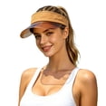 thumbnail image 3 of Shadoumai Cooling Visor Hats for Women Men, Elastic Headband UV Protection Sun Visor Golf Fishing Running, 1.2oz Packable Cap, 3 of 5