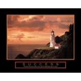 thumbnail image 2 of Unknown 24x20 Gold Ornate Wood Framed with Double Matting Museum Art Print Titled - Success Lighthouse, 2 of 4