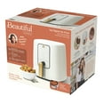 Beautiful 3 Qt Air Fryer with TurboCrisp Technology, White Icing by