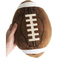 thumbnail image 5 of Football Plush, 11" Soft Football Stuffed Throw Pillows, Fluffy Cute 3D Stuffed Ball Indoor Outdoor Plushies Decoration, Games Sports Toy Gift for Boys and Girls, 5 of 7