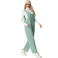thumbnail image 4 of Cueply Womens Casual Knit Jumpsuits Sleeveless V Neck Trendy Long Pants Overalls with Pockets All Seasons, 4 of 6