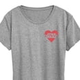 thumbnail image 3 of Star Wars - Valentine Heart Logo - Women's Short Sleeve Graphic T-Shirt, 3 of 5