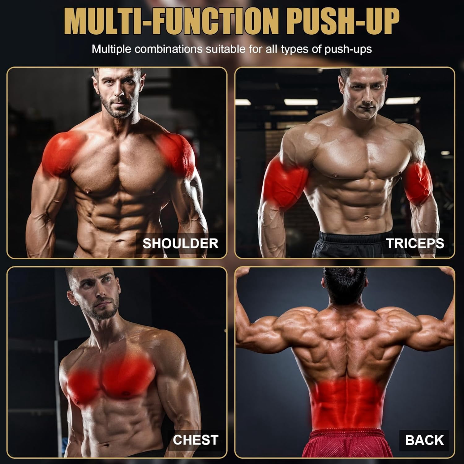 Foldable Multi-Function Push-Up Board Portable Bodyweight Training Equipment For Arms Abs Chest Back Triceps Home Gym