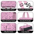 thumbnail image 3 of Teacher Tote Bag,Pink Baseball Caps and Balls Pattern Teacher Utility Tote Bag,Large Work Tote Bags for Women with Multiple Pockets,Top Zipper Closure,13.8x10.6x6.7 Inch, 3 of 5