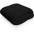 thumbnail image 4 of Roch Linen Lightweight All Season Down Alternative Comforter - 100% Cotton and Soft Quilted Duvet Insert, Cooling Comforter for Warm Weather/Hot Sleepers -(King/Cal King, Black), 4 of 6