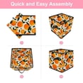 thumbnail image 6 of RATGDN Collapsible Fabric Cube Storage Bin with Double Handles for Living Room Bedroom Office Black - Orange Juice Fruit, 6 of 7