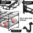thumbnail image 4 of Simple Houseware 2 Tier Stackable Can Rack Organizer for Pantry Storage, 2 Pack, Black, 4 of 8