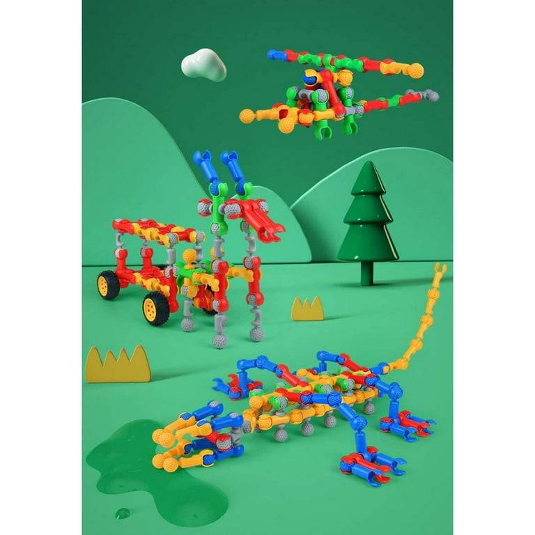 STEM Toys Building Kit, 125 Pcs Learning Set, Engineering Blocks