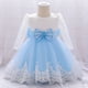 thumbnail image 4 of Vestido para niña, regalo de cumpleaños para bebé, vestido de encaje de manga larga con volantes para bebé, 4 of 6