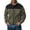 #H-Army Green, variant on George Men Fleece Jacket Full Zip Soft Warm Comfort Outdoor Casual Stylish Zip Pockets Color Block Tops,Gray,3XL