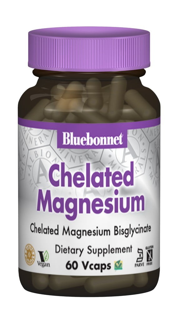 Bluebonnet Albion Chelated Magnesium, 60 Ct