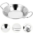 WSTEER Kitchen Cooking Pan Stainless Steel Cooking Pan Reusable Kitchen