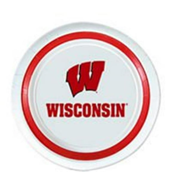 Mayflower 83996 12 Count 7 in. University of Wisconsin Plate