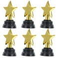thumbnail image 2 of WEUVEB 6pcs Star Trophy Awards For Kindergarten Students Golden Plastic Awards, 2 of 9